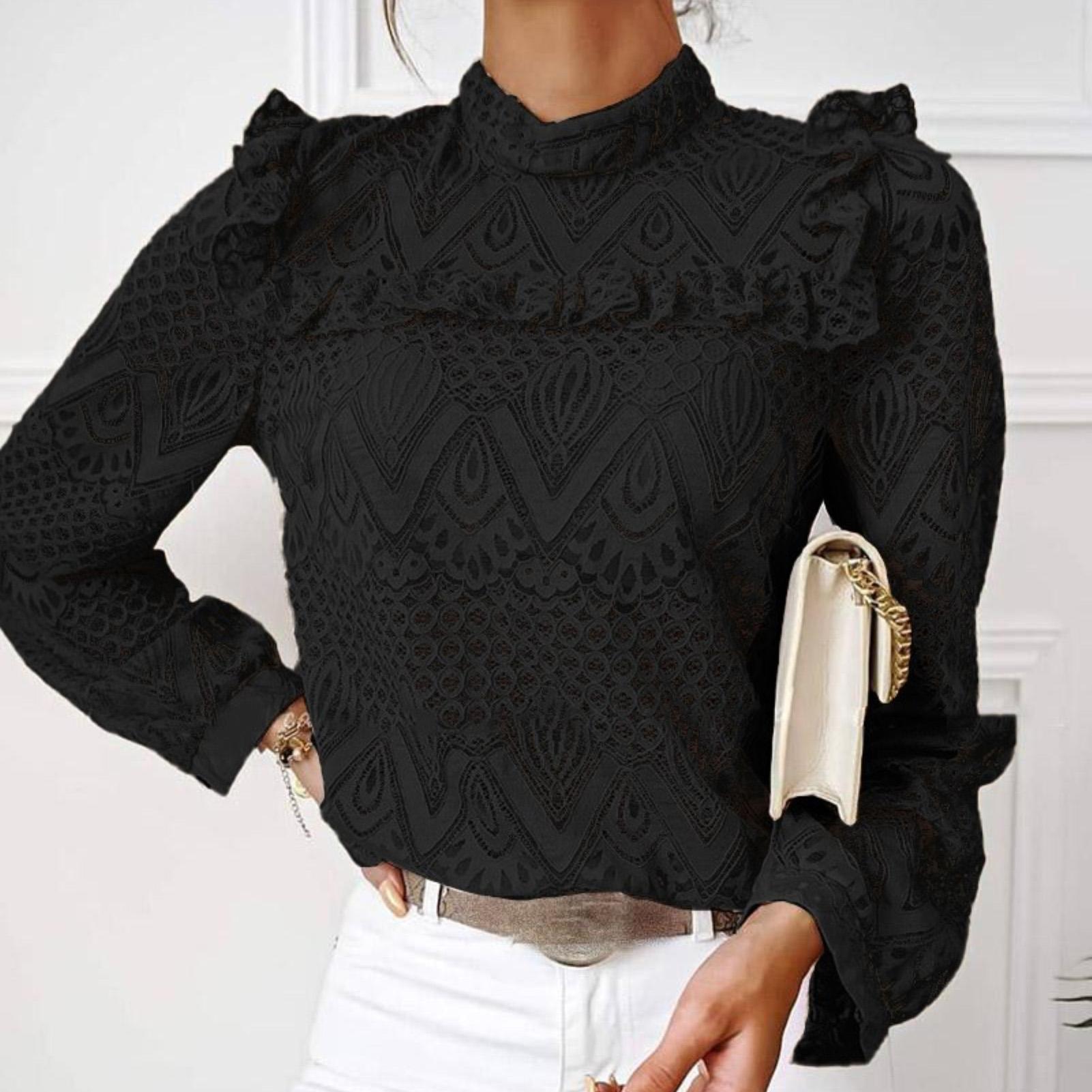 TOP Kevin de algodón punto volantes, 3 colores, 5 tallas