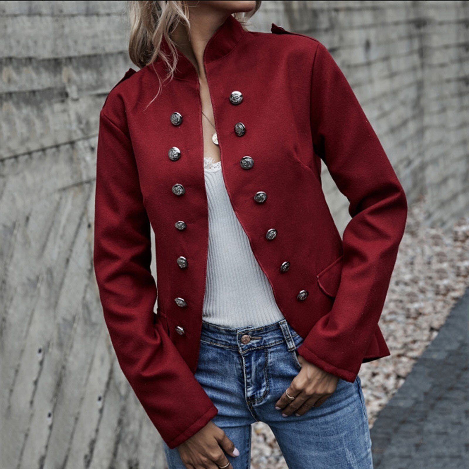Chaqueta Denver de algodón, 4 colores, 5 tallas(36-42)