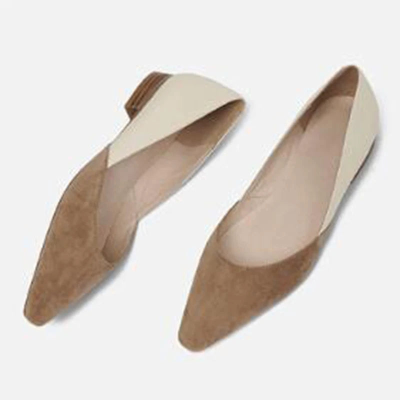 Loafers Alice de serraje plano de piel