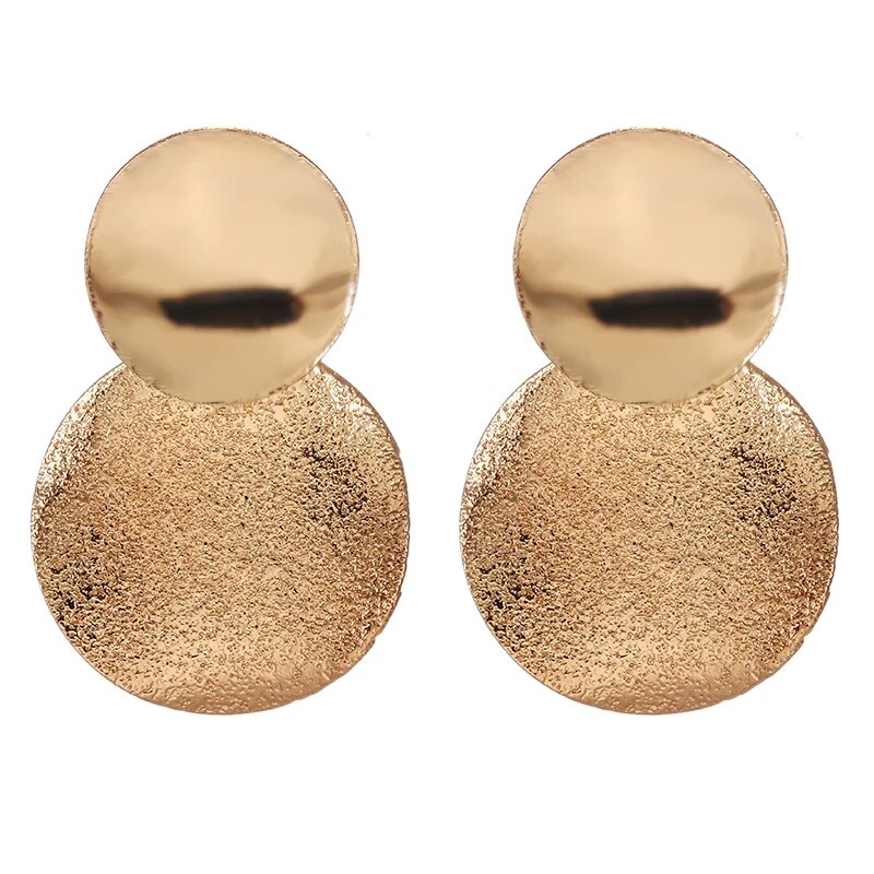 Boucle d'oreille CLIP balinaise plaquée or et or
