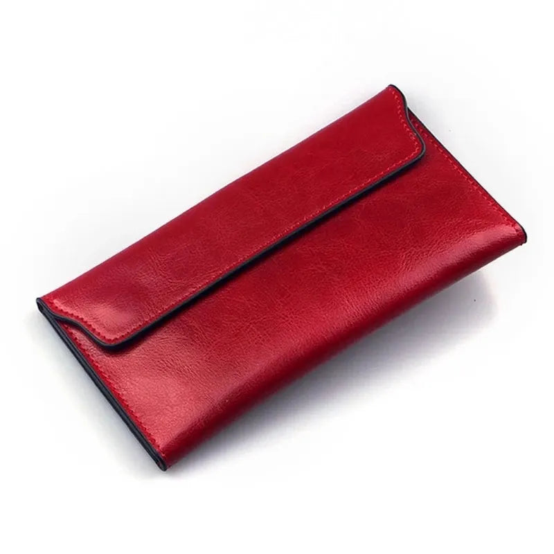 Pochette Carlota en cuir véritable, 5 couleurs