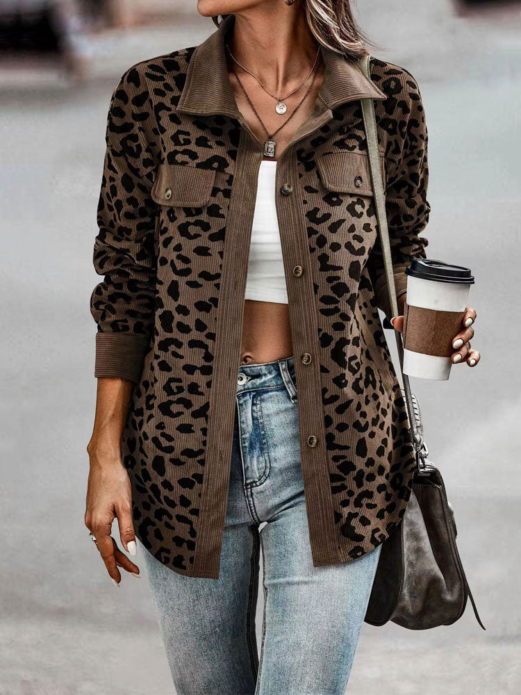 Leo jacket with Lopardo print, 8 colors, 6 BIG SIZES