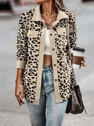 Leo jacket with Lopardo print, 8 colors, 6 BIG SIZES