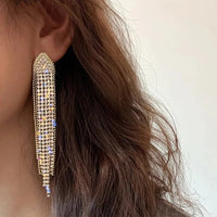 Whitney rhinestone earrings, 2 CLIP colors