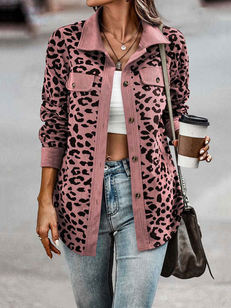 Leo jacket with Lopardo print, 8 colors, 6 BIG SIZES
