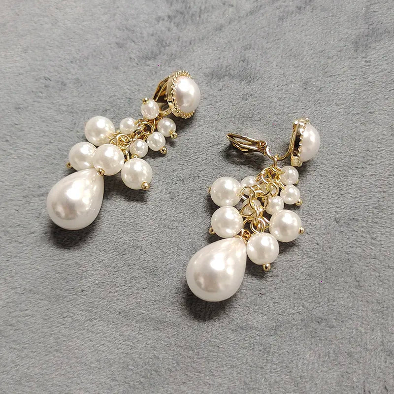 Boucles d'oreilles clips Agatha, 6 modèles