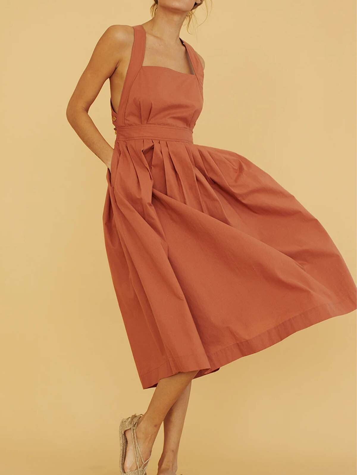 Vestido Darling bolsillos, 4 colores, 6 tallas