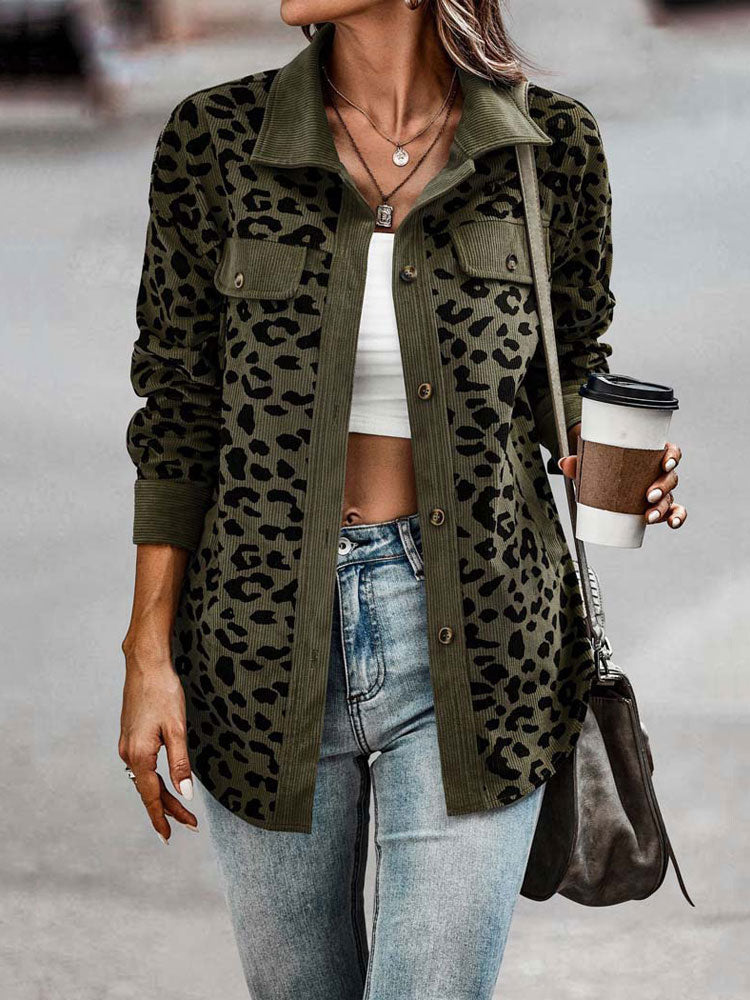 Leo jacket with Lopardo print, 8 colors, 6 BIG SIZES