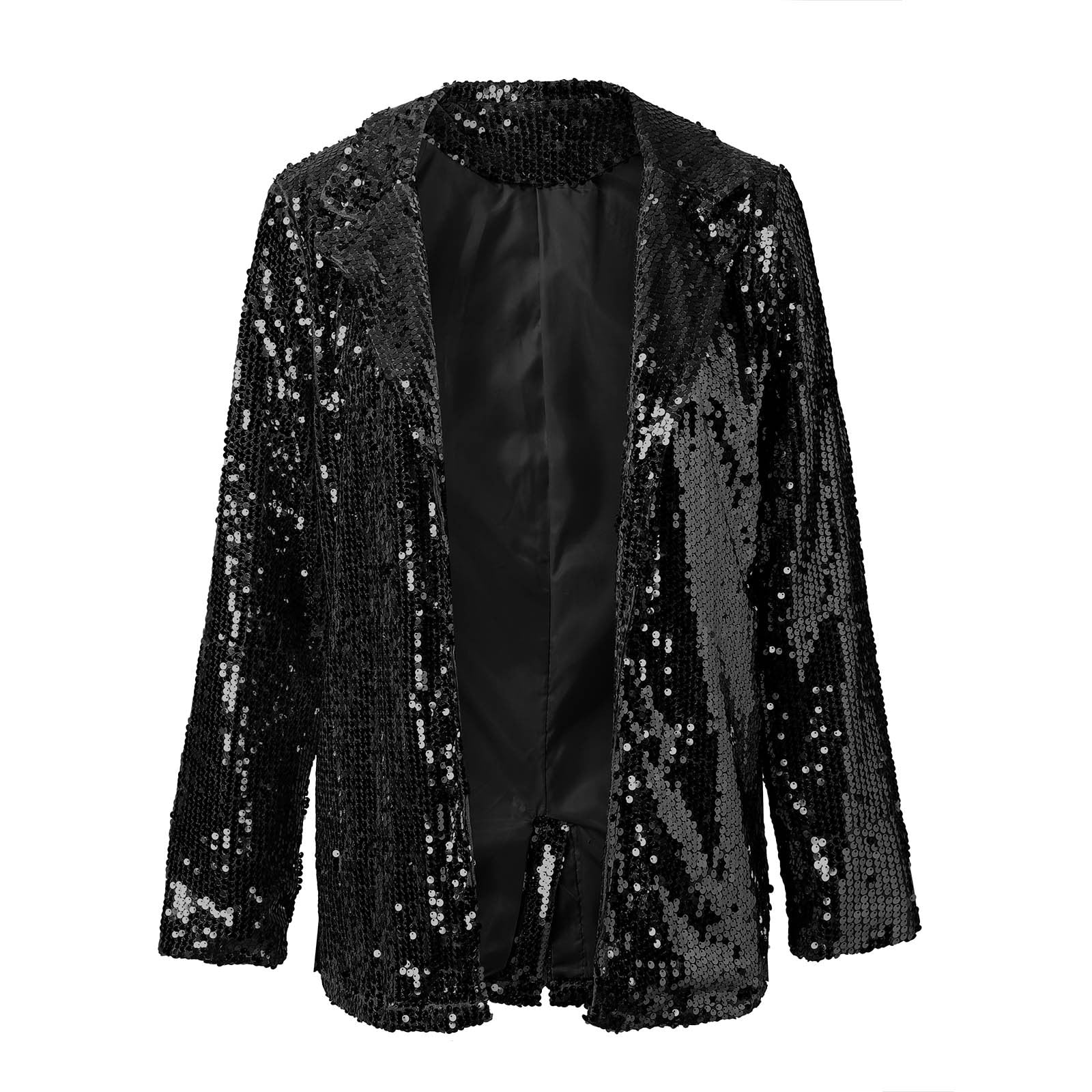 Women Sequins Blazer Sequin Jacket Casual Long Sleeve Glitter  Party Shiny Lapel Coat Rave Outerwear Coat (Silver, M) : Clothing, Shoes &  Jewelry