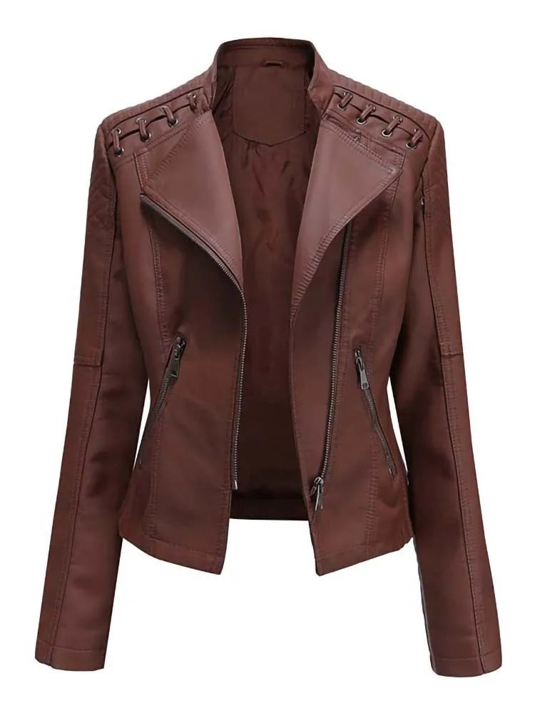 Mintlis mujer piel chaqueta Mery, 12 colores, 5 tallas