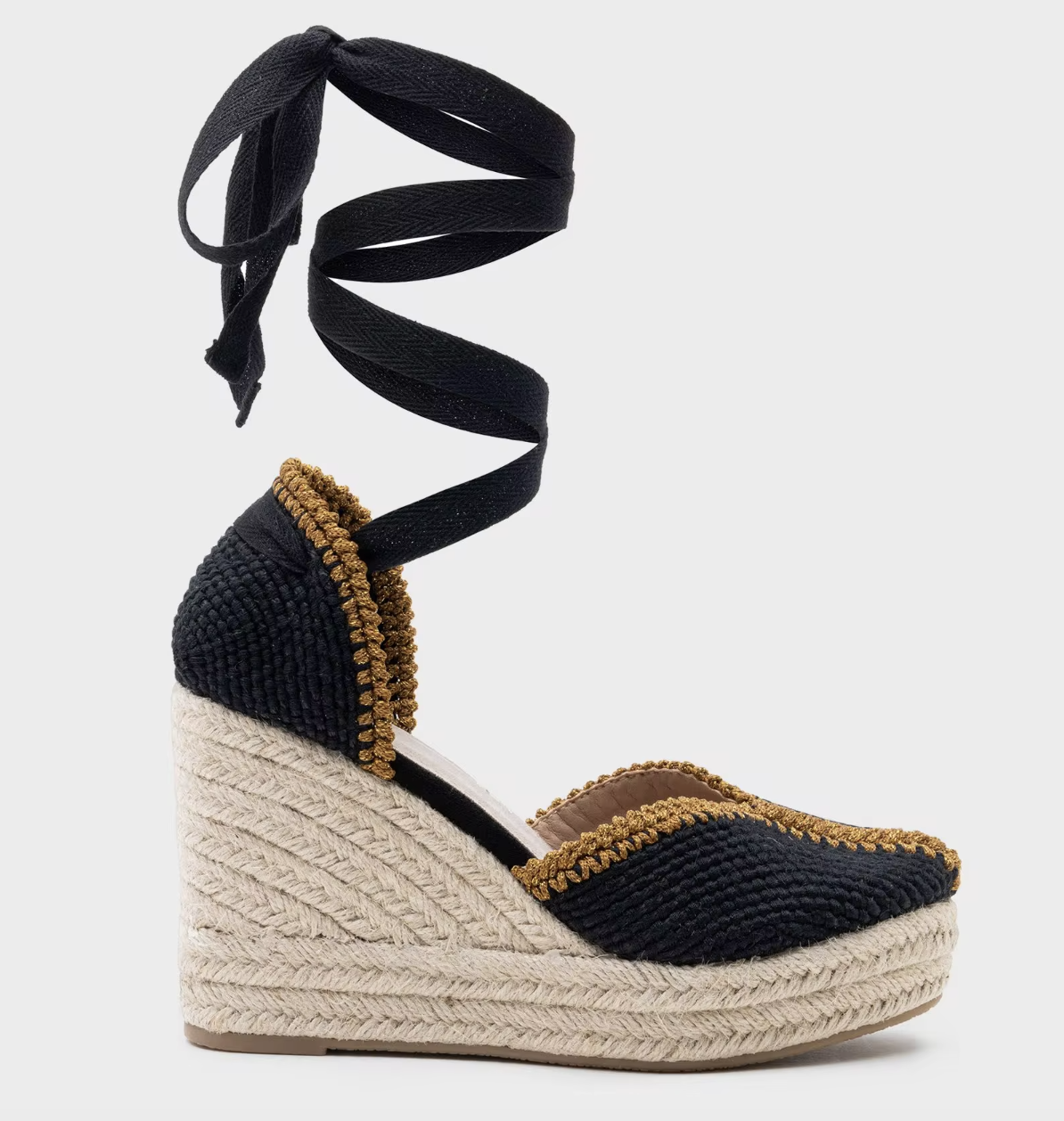 DESSERT ESPARTO WEDGES, 2 colors sizes (36-41) Made in Spain