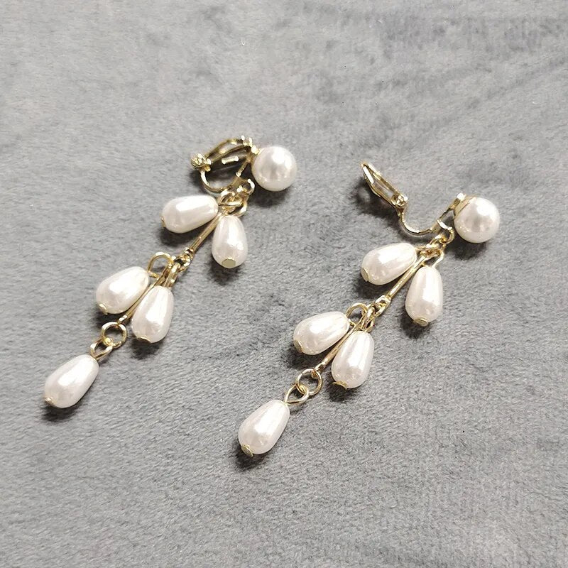 Boucles d'oreilles clips Agatha, 6 modèles