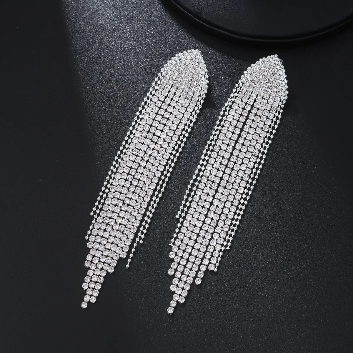 Whitney rhinestone earrings, 2 CLIP colors