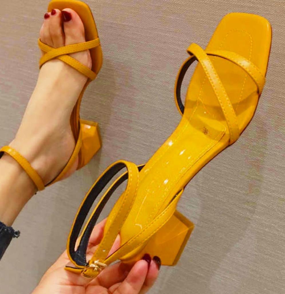 Támara heeled leather sandal, 4 colors