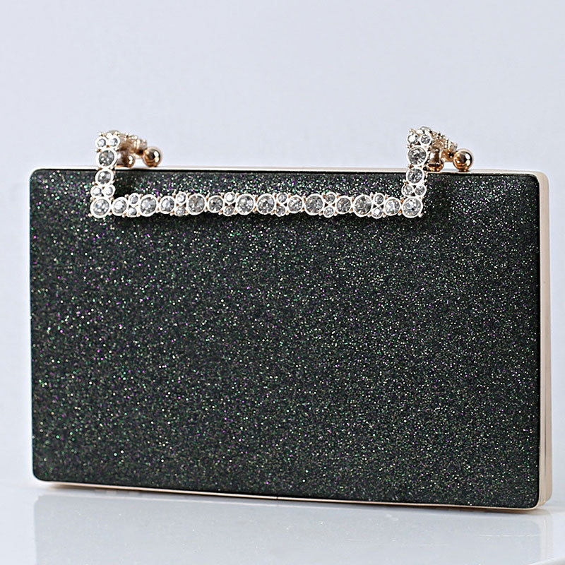 Sac à main Diana à paillettes avec bandoulière dorée, 9 couleurs