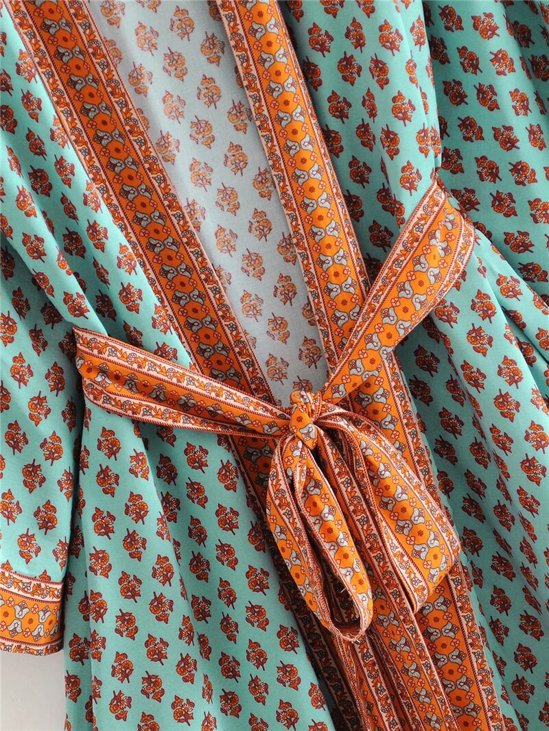 Kimono largo Nataly fajín incluiso , 2 colores