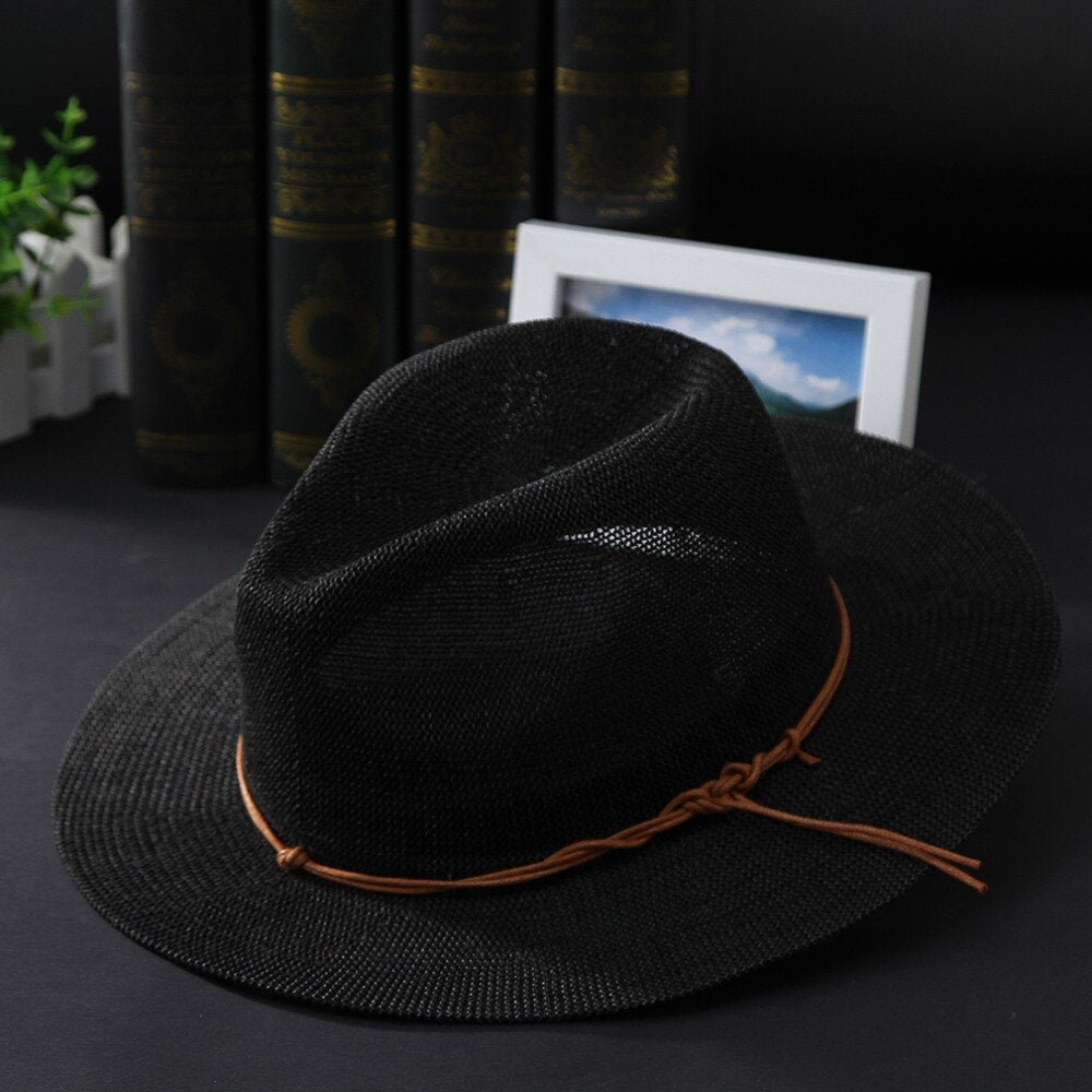 Sombrero Natalie ajustable de cinta de piel , 3 colores