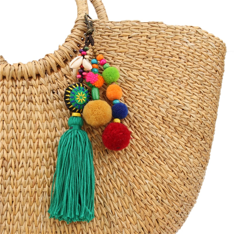 Porte-clés Charms Pon-Pon pour décorer le sac