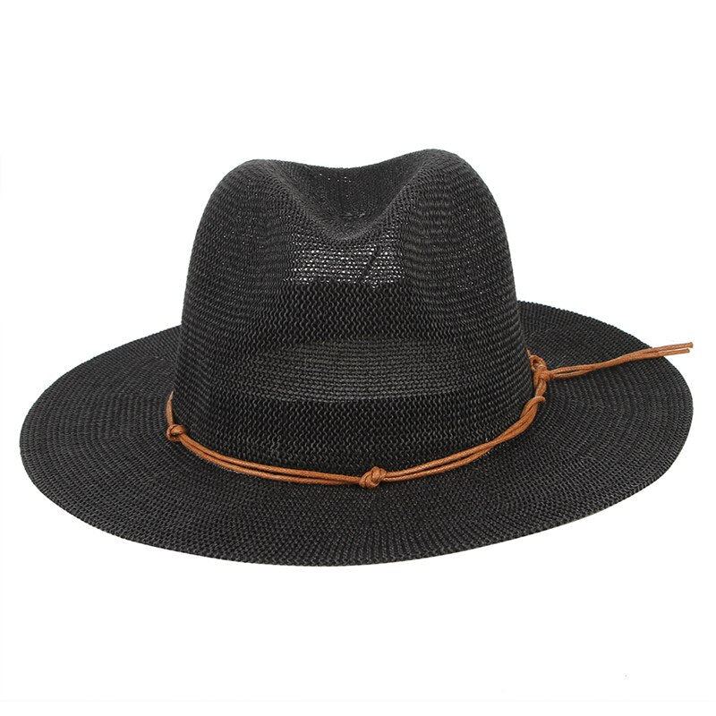 Sombrero Natalie ajustable de cinta de piel , 3 colores