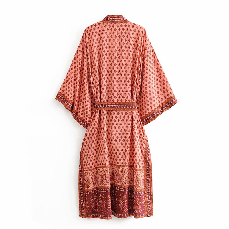 Kimono largo Nataly fajín incluiso , 2 colores