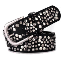Cinturon Bibiana tachuelas , 4 colores, varias tallas