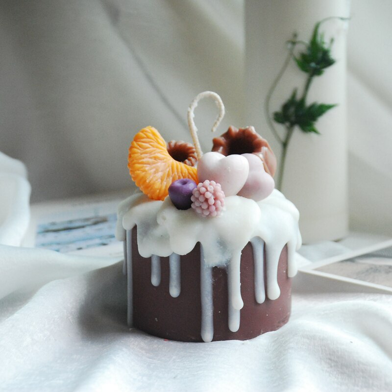 Velas Cake frutas aromaterapia, varios modelos, 12 fragancias