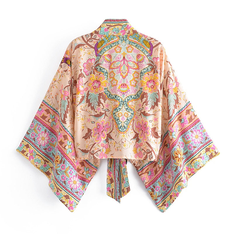 Kimono Gabriela con cinturon, 2 colores