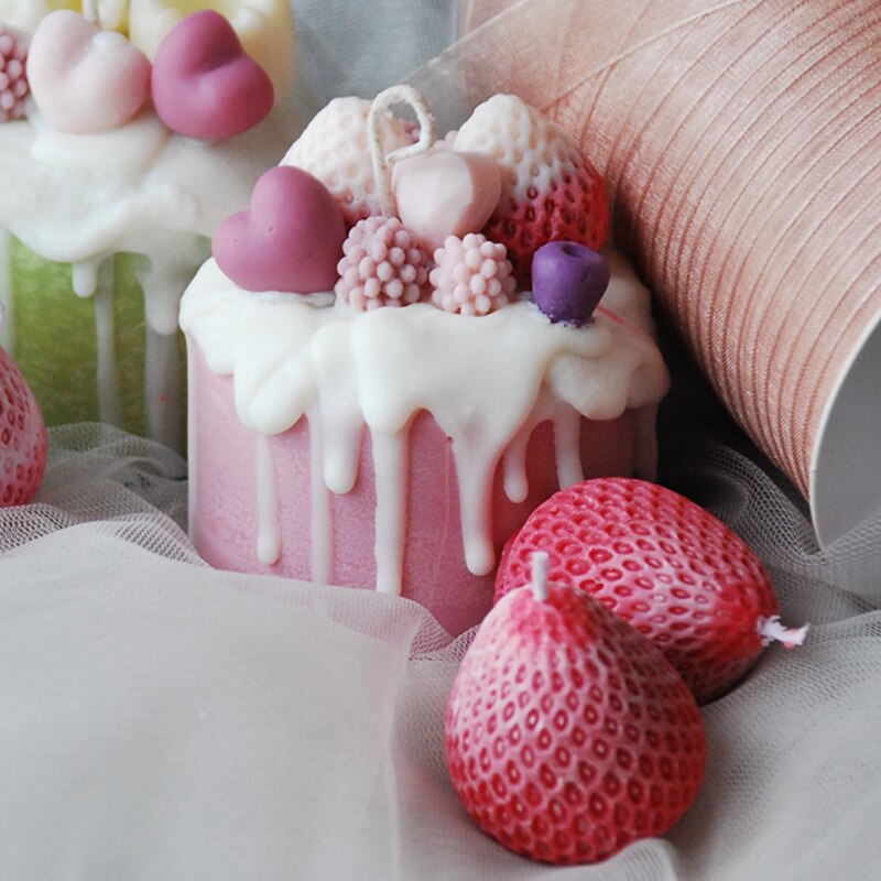 Velas Cake frutas aromaterapia, varios modelos, 12 fragancias