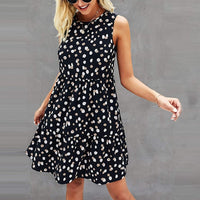 El Rocio polka dot loose ruffle short dress, 3 colors, 4 sizes