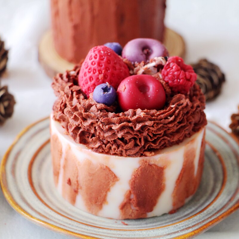 Velas Cake frutas aromaterapia, varios modelos, 12 fragancias