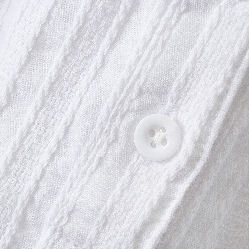 Camisa Ejecutiva blanca 100% algodón, 6 tallas