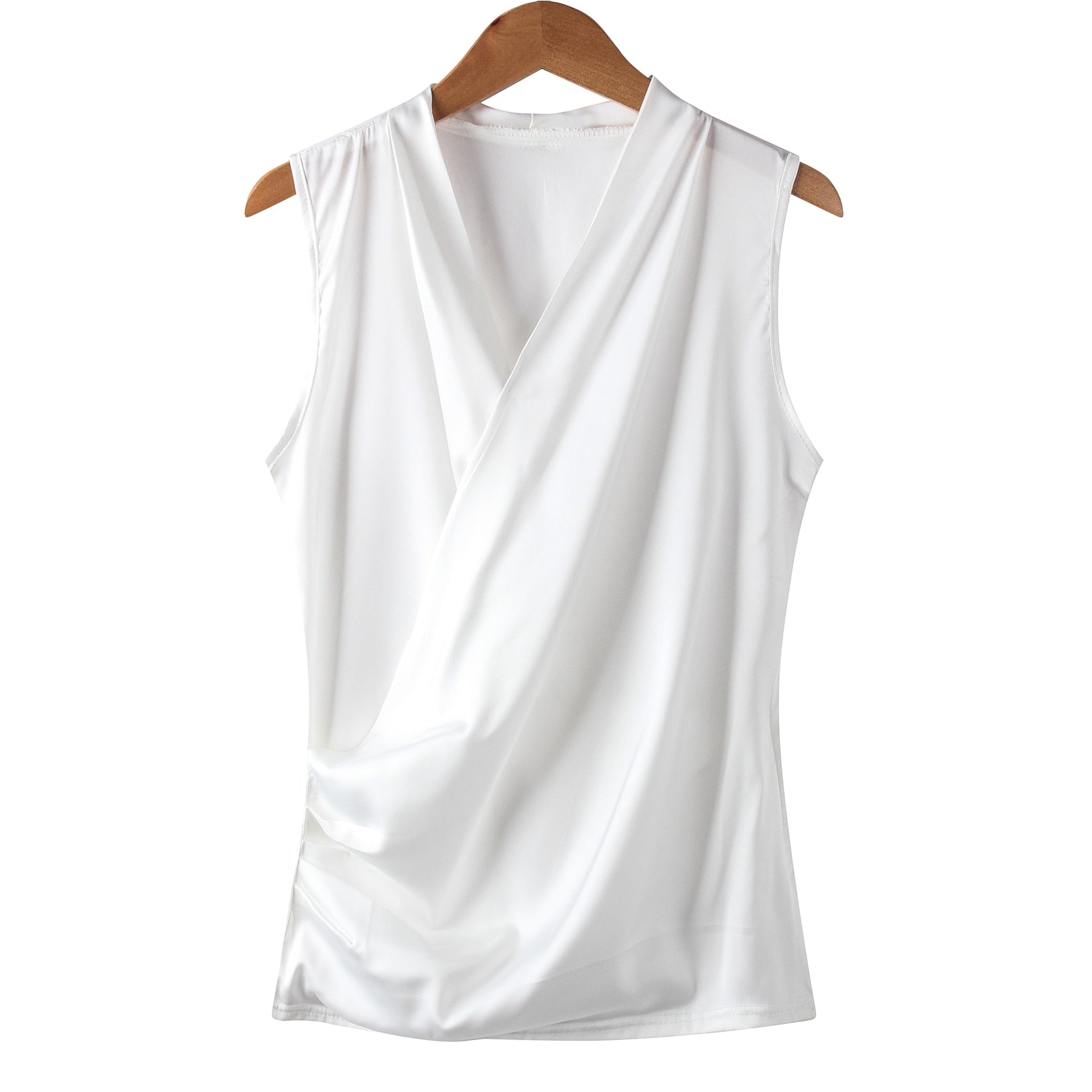 Top Paloma satén strech, lycra , 3 colores