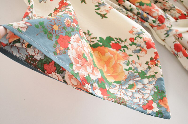 Kimono Gracia largo con fajín, 4 tallas