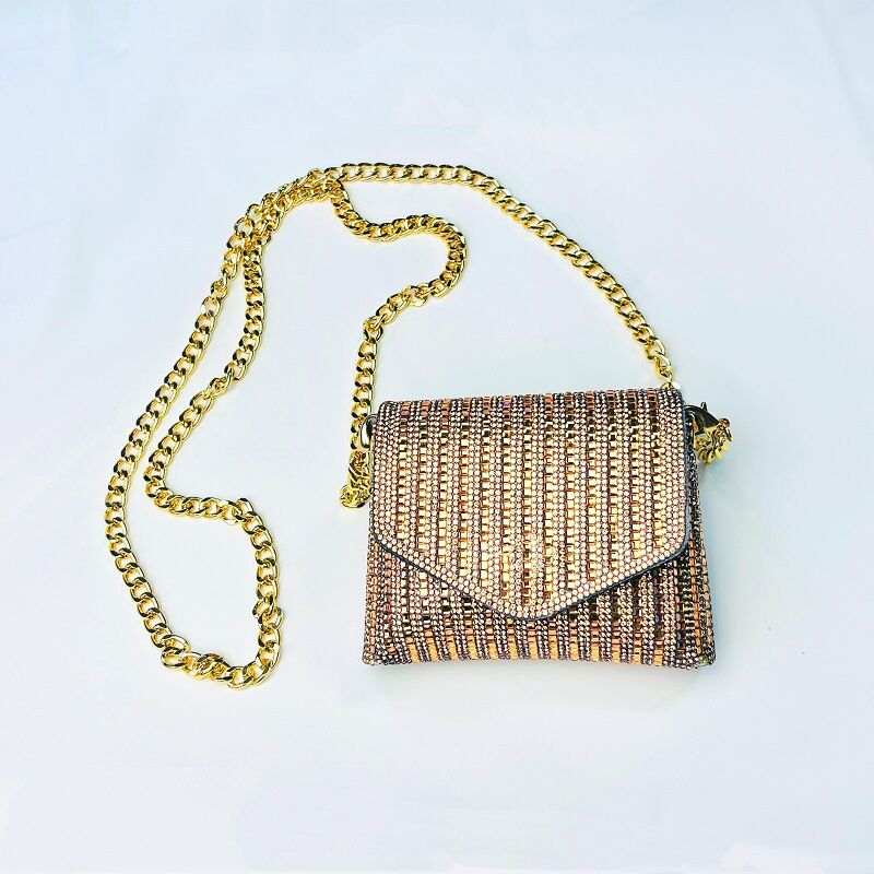Party bag crossbody chain, 10 models, Bridget rhinestone glitter