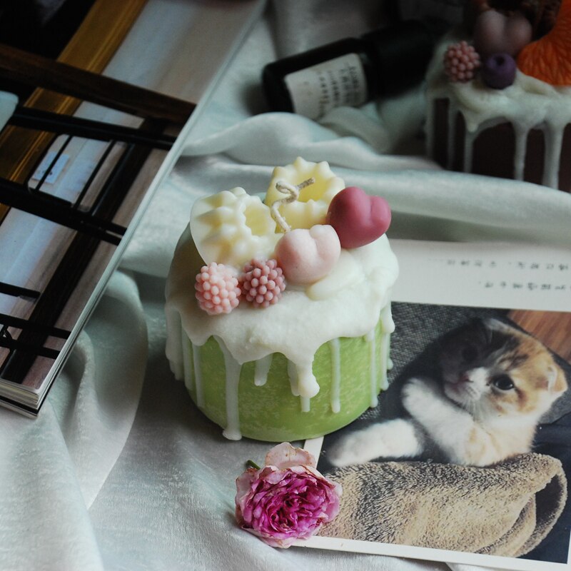 Velas Cake frutas aromaterapia, varios modelos, 12 fragancias