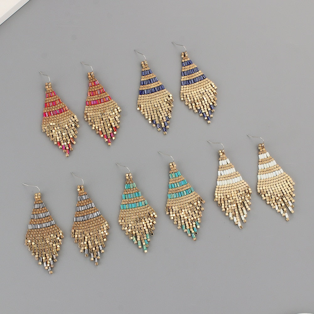 Boucle d'oreille Samba, 7 couleurs