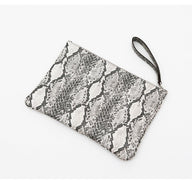 Sac en python gris et blanc, anse main