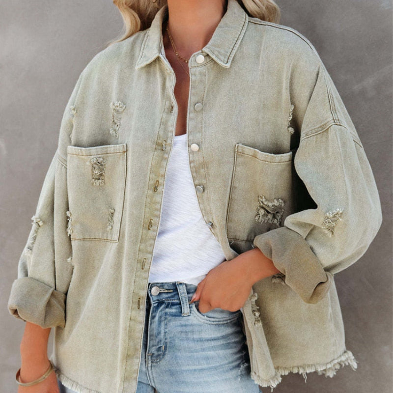 Camisa Bridget de algodón, 4 colores, 4 tallas