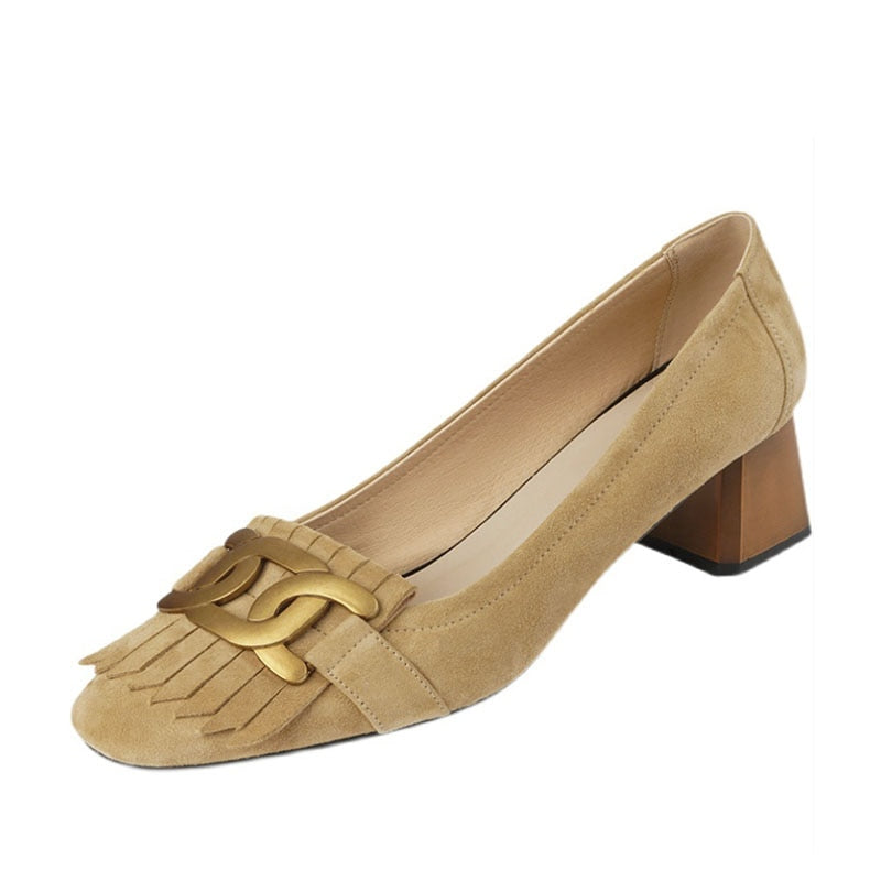 Zapato tacon Islandia de ante , 2 colores