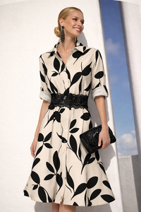 Vestido Queen camisero algodón con fajín elástico incluido, tallas (36-50) (vídeo)