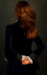 Blazer Romance terciopelo y bordados, 3 colores, tallas (36-48)