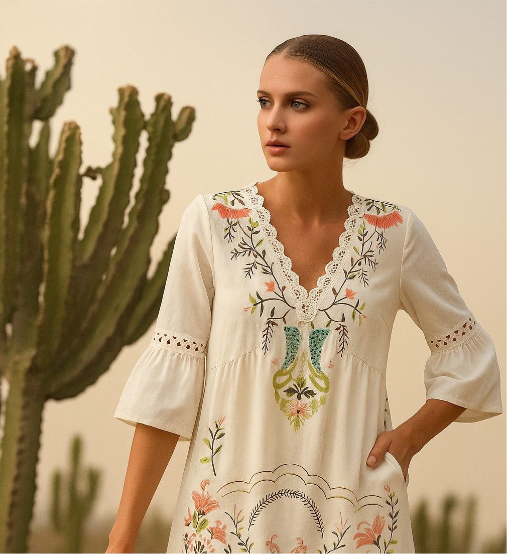 50% OFF, Linnet dress, 4 color prints, sizes (34-46)