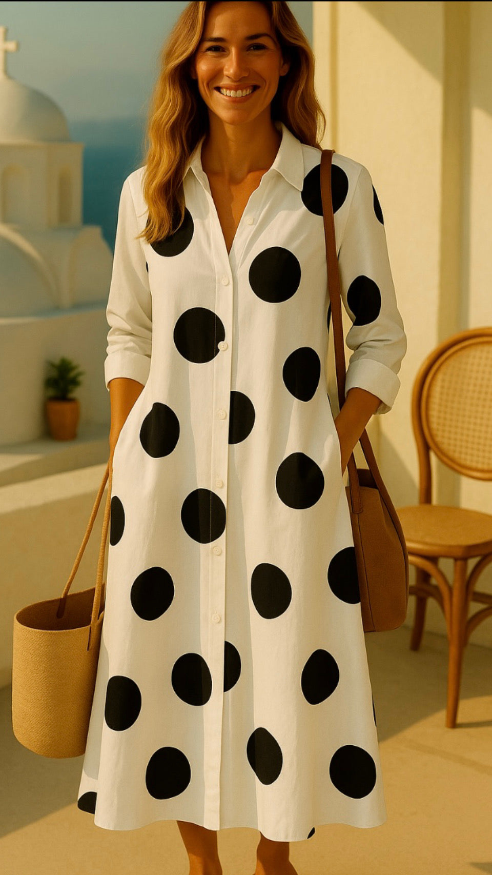 Anash shirt dress, 3 prints, sizes (36-50)