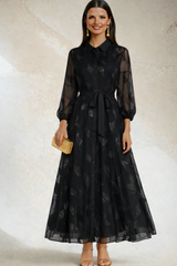 Vestido Night gasa patchwork forro, tallas (36-50) vídeo