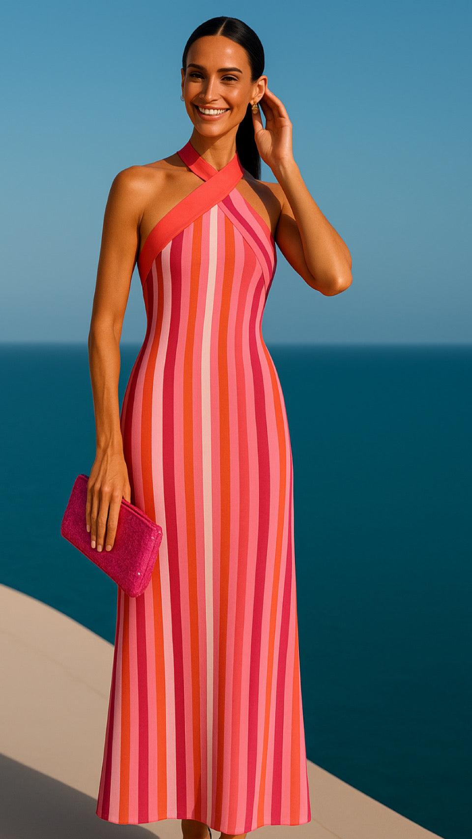 -40% OFF Chiffon Ascot Dress, sizes (36-44)