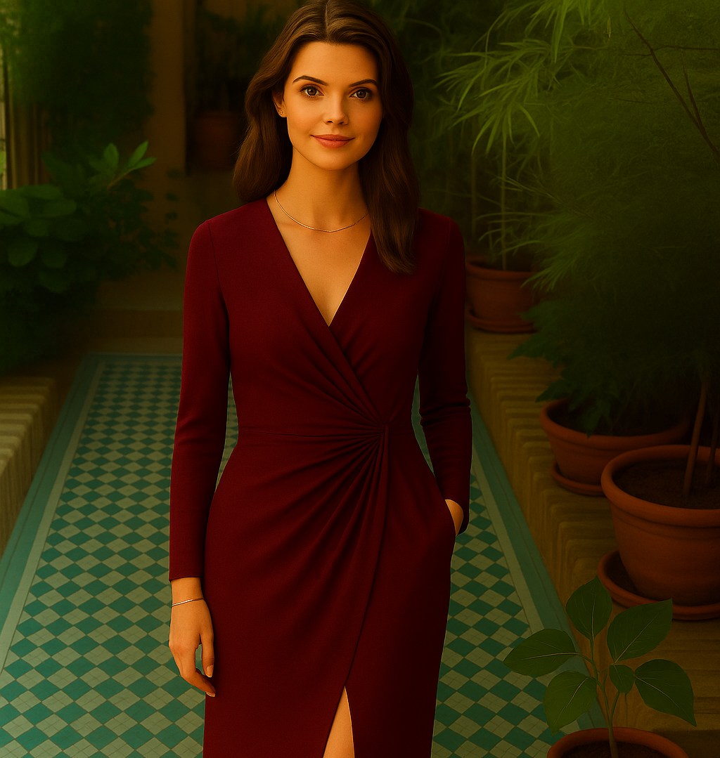 Vestido Norman plisado crepe de algodón licra, 4 colores, tallas (36-50)