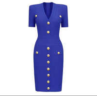 Vestido Cameron de punto de licra spandex adelgazante, 6 colores, tallas (36-46) made in Oporto