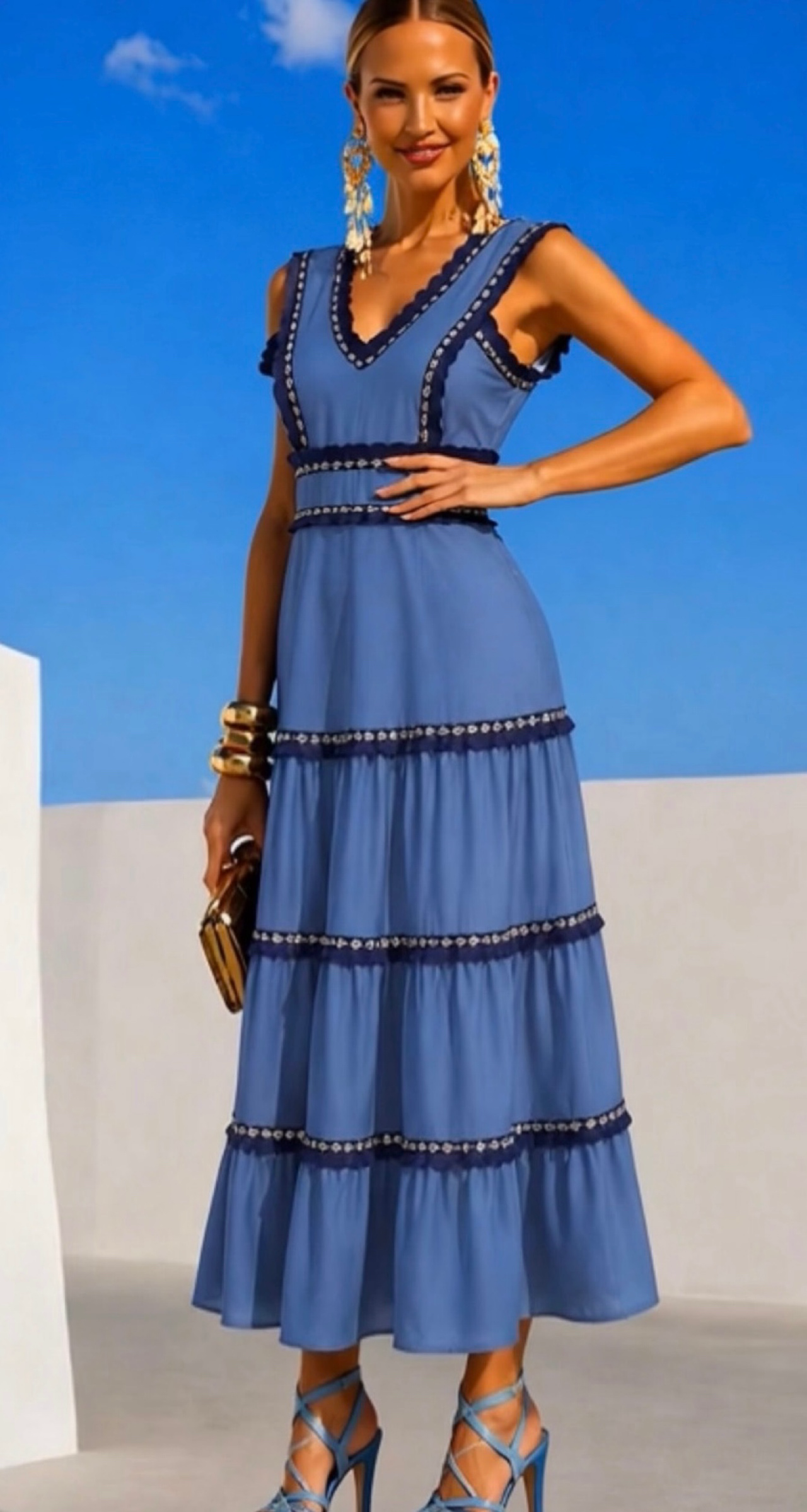 Miami cotton dress, sizes (34-44) video