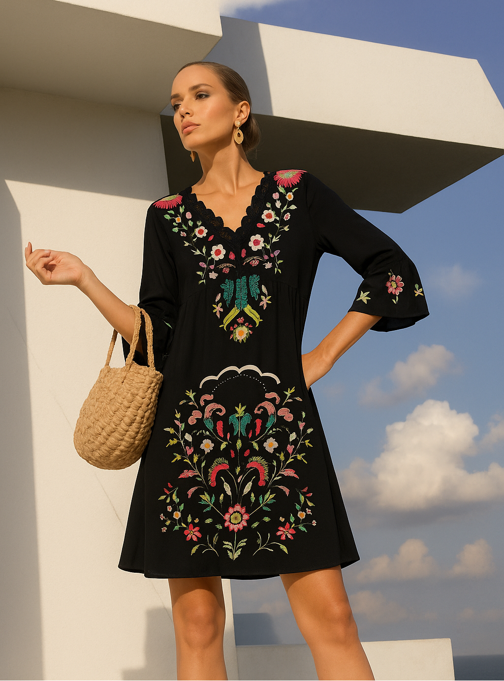50% OFF, Linnet dress, 4 color prints, sizes (34-46)