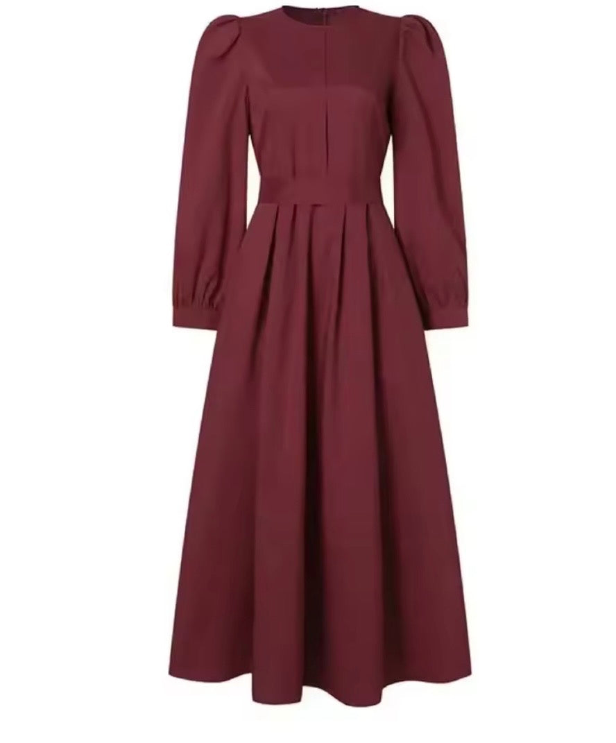 Laila cotton dress, 3 colors, sizes (36-48)